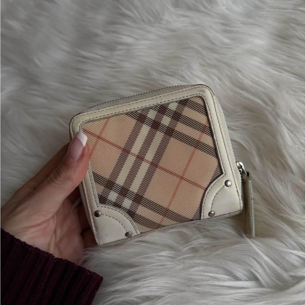 Burberry Plaid Compact Zip Wallet - Picture 2 of 10